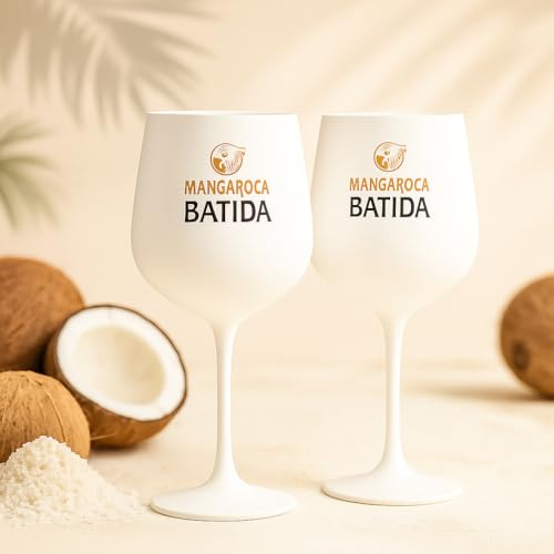 Generisch Individuelles Set mit Batida de Coco 2er Set Glas Mangaroca - weiß Bachelor Weinglas Ballonglas 2 Stück