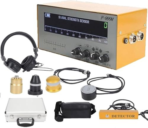 Detector de fugas de agua subterránea, sensor geófono profesional for fugas de agua, detección de fugas de agua por sonido en tuberías de pared, profundidad de detección de 4 metros, for tuberías