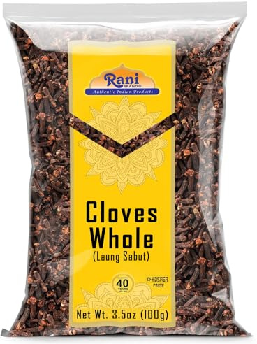 Rani Cloves Whole (Laung) 3.5oz (100g) Great for Food, Tea, Pomander Balls and Potpourri, Hand Selected, Spice ~ All Natural | NON-GMO | Kosher | Vegan | Gluten Friendly | Indian Origin