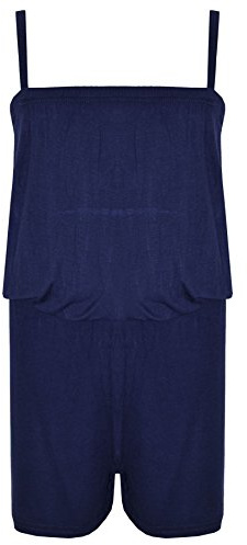 A2Z 4 Kids Girls Plain Summer Jumpsuit Trendy Playsuit Age 5-13 | All-in-one outfit for holidays, casual days and lightweight comfort wear