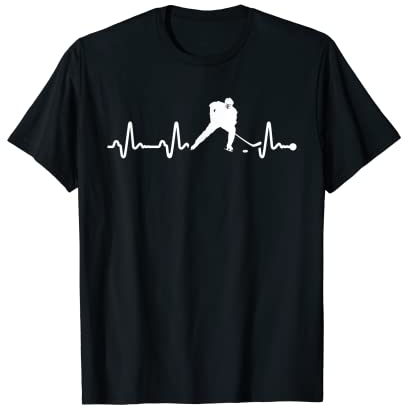 Heartbeat Ice Hockey T-Shirt T-Shirt