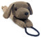 Dog Draught Excluder Door Stopper Polyester Fabric Material & Filling, Stitched, Velvety soft Draft Excluder (Brown Dog Draught Excluder)