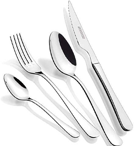 Monix Set de Cubiertos Acero Inoxidable, 24 Piezas, 18/8 Stainless Steel, No Color