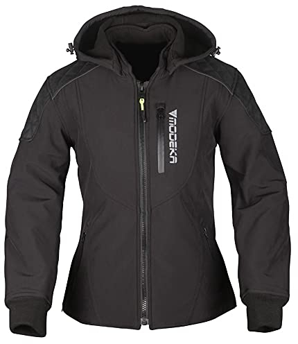 Modeka Clarke Damen Motorrad Textiljacke, schwarz, 42