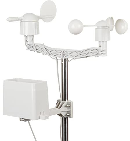 Weather Meter Kit - Station Includes Analog sensors Wind Vane Cup Anemometer Tipping Bucket rain Gauge RJ11 terminated Cables