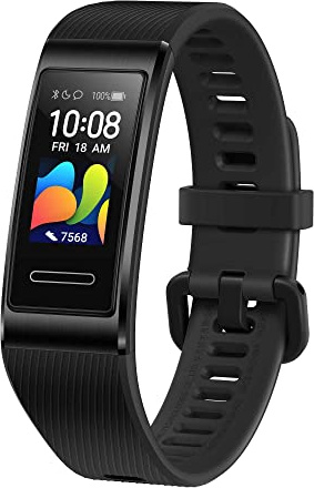 Huawei Band 4 Pro-Smart Bracelet Fitness Tracker, 0.95-inch AMOLED Touch Screen, Built-in GPS, 24/7 Heart Rate Monitor, Sleep Monitor, Watch Face Store, 5ATM Waterproof-Graphite Black for Android