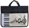 Tsuchiya Notentasche Musiktasche Für Musikunterricht Und Musikalische Früherziehung, Music Bag Aus Baumwolle, Music Document Bag Laptop Bag 37 cm X 27 cm