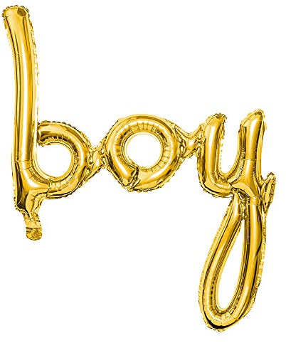 Folienballon Boy in Gold Luftballons Deko