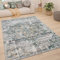 Paco Home Teppich Wohnzimmer Kurzflor Schlafzimmer Moderne Vintage Orient Ornament Muster Pastell Bordüre, Grösse:80x150 cm, Farbe:Grün