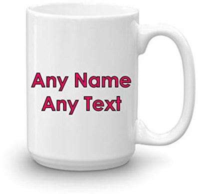 gadgetepoint Personalised Large 15oz Mug Coffee Tea Cup - Name Mug - Novelty Birthday Christmas Gifts Present Idea for Men and Women (Text Style 3)