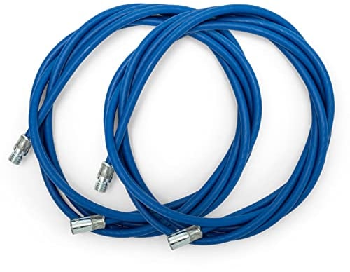 BARETTO Rallonge Flexible Acier Bleu pour Kit Nettoyage Poêles à Granulés, Rallonge 6 Mètres pour Nettoyage Poêles avec Courbe à 90°, Convient aux Poêles à Granulés avec Courbes (6m)