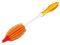 STONELINE Silikon Flaschenbürste Lang 35 cm, Gerader Stiel, Küchenbürste Spülbürste Reinigungsbürste für Flaschen Gläser Kannen Vasen Babyflaschen Sauger, Bürstenkopf Sterilisierbar, Gelb