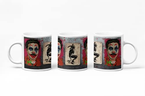 Taza Joker Retro - Cerámica Alta Resistencia 330 ml. - Apta Microondas y Lavavajillas - Regalo Original