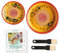 evergrate Geniales Duo: Tellerreibe + Dipschale Motiv Juan mit Küchenpinsel und 2 Rezepthefte