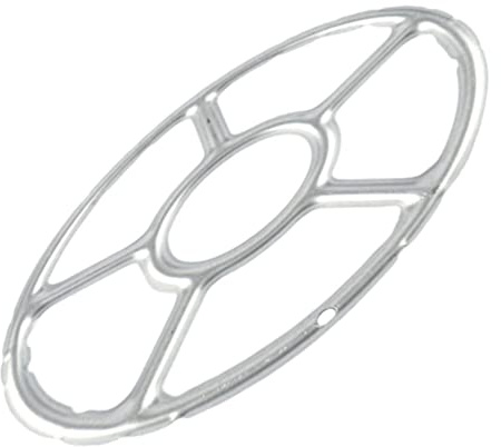 Gasherd Ring Topfständer aus Zinklegierung Silber, Universell | Pfannen und Kochgeschirr, Küche Geeignet, Leicht zu Montieren, Robust Verarbeitet