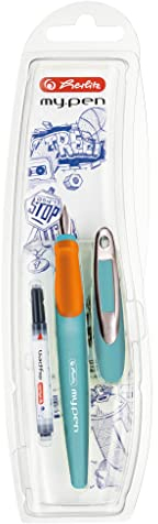 Herlitz Füllhalter my.pen style Türkis/Orange