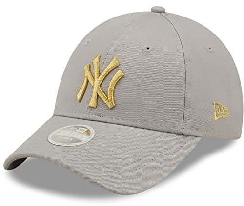 New Era 9Forty Damen Cap - METALLIC New York Yankees grau