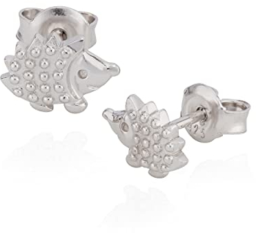 NKlaus Paar kleine Ohrstecker Igel 925 Silber anlaufgeschützt 6,5x9mm Motiv Ohrringe 9829