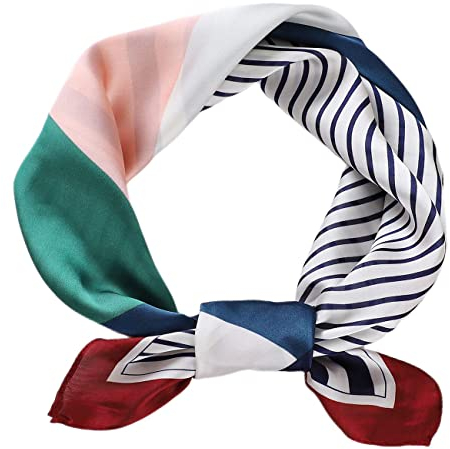 FAIRYGATE Halstuch Bandana Seidentuch Haare Seidenschal Damen Leicht Schal Seide Tuch Geschenk Schals & Tücher für Frauen 93023