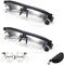 Einstellbare Brille mit Einstellrad,Dioptrien Myopie-Brille,Zum Lesen Kurzsichtig Weitsichtig Unisex Fernlesen. (Color : 2pc)