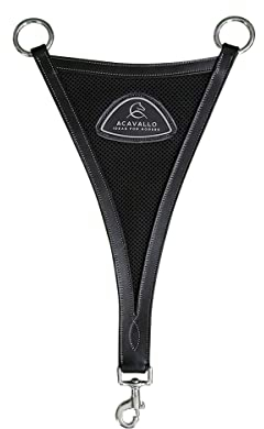 Acavallo Martingalgabel Kalbsleder geschlossen, Größe:Vollblut, Farbe:schwarz