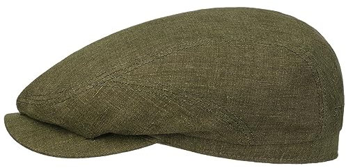 Stetson Belfast Leinensportmütze Herren Made in Europe Frühjahrs Sommer Oliv 58 cm