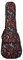 Surwin Borsa Ukulele Soprano Custodia Ukulele 21 23 26 Pollici con Imbottitura Cinghie Regolabile Maniglia per il Trasporto, Imbottitura Spessa e Custodia (nero,21 pollici)