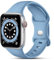 CeMiKa Kompatibel mit Apple Watch Armband 44mm 42mm 45mm 46mm 49mm, Ersatz Silikon Sport Armbänder Kompatibel mit iWatch Armband Series 10 9 8 7 6 5 4 3 2 1 SE, Damen Herren, Ozeanblau
