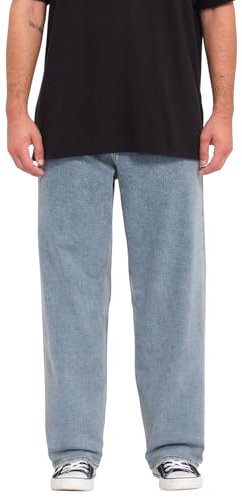 Volcom Herren-Jeans, normale Passform, lockere Passform, BLAU (ASH BLUE), 52