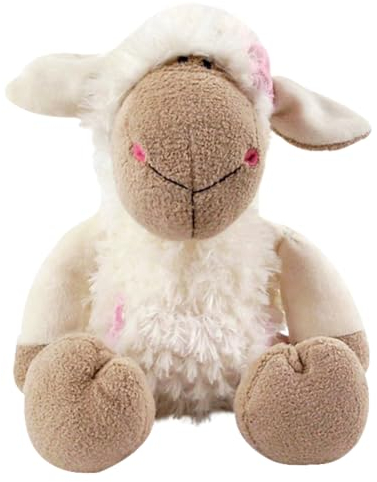 KreEzi Schaf Plüschtier, Plüsch Geschenke, Kissen-Stofftier, Nettes Cartoon Gefüllte Puppen zum Kuscheln für Kinder - 25 cm