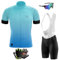 Herren Fahrradtrikot,Kurzärmliges Set,Herren Kurzarm Fahrrad Trikot Set mit 9D-Gel-gepolsterten Shorts, Fahrradbekleidung Set für Mountainbikes (L,Typ-1)