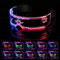 Comius Sharp Led Brille, Futuristische Visierbrille, Neon PartyBrille, Cyberpunk LED Brille für Bar, DJ, Nachtleben, Konzert, Versammlungen, Verkleidung, Cyberpunk Leuchtende Brille