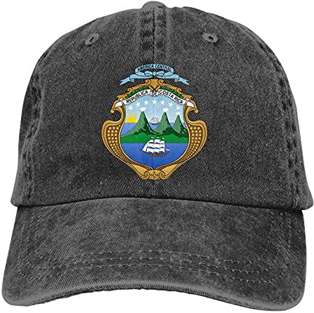 Generic Baseball Cap Wappen Von Costa Rica Golf Hüte Leichtgewicht Basecap Snapbacks Baseballkappe Für Golf, Reisen, Auf Reisen