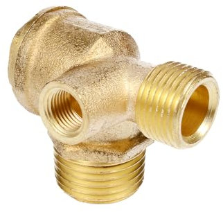 Rückschlagventil für Luftkompressor, Innengewinde Messing Kompressor Rückschlagventil, Ersatzzubehör Schlauchanschlusswerkzeug, 1/2 x 3/8