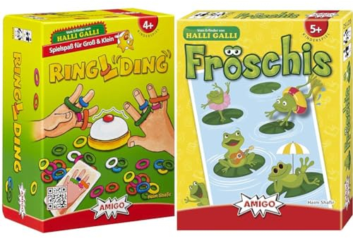 AMIGO 01735 - Ringlding, 4 Jahre+ & 02152 - Fröschis, auf der Empfehlungsliste zum Kinderspiel des Jahres 2022