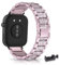 AireWiki Glänzend Edelstahl Armband Kompatibel mit Huawei Watch Fit 3 Band Für Damen Herren Elegant Metall Uhrenarmband Für Huawei Watch Fit 3 (Rosé)