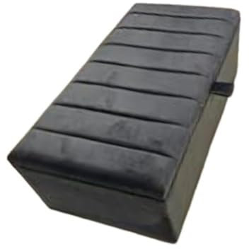 luxisleepltd Beautiful Clarance Plush Velvet Fabric ottoman storage box blanket box,Living room,Bed room (Steel, Large)