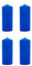Acan Bougie Chauffe-plat Parfumée Fraîcheur Marine Bleu 10,5 x 4,5 cm Pack 4 Longue Durée 25 heures Aromathérapie Décoration d'Intérieur