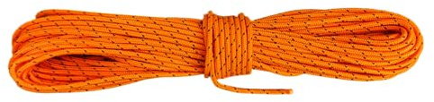 Dyneema - Cuerda reflectante naranja ultraligera de 2 mm de diámetro, 200 kg de tensión de rotura, cuerda guía para tienda de campaña, adecuada para vela, barco, yate, crucero, carreras (M, 20 metros)