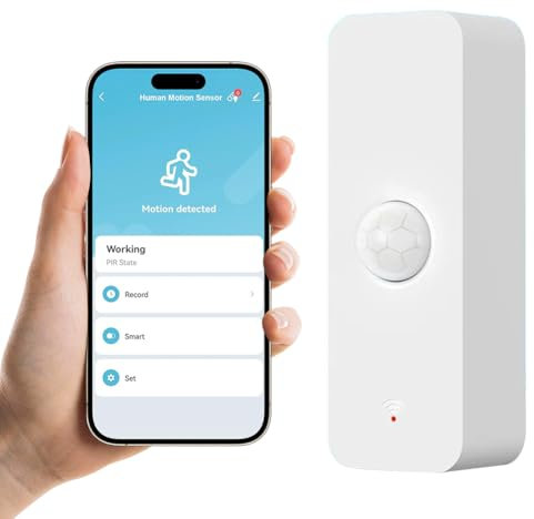 Briefkasten Sensor, WiFi Bewegungssensor, Intelligenter Bewegungsmelder für die Heimsicherheit, Drahtloser Bewegungssensor mit Fernüberwachungs App Kompatibel mit Tuya