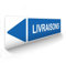 DECOHO - Panneau de signalisation pour parking · Livraisons gauche - 48 x 10 cm - Bleu
