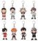 SUJEBRAN 8 Pack Haikyus Schlüsselanhänger Anime Figur Keychain Collektionen Niedliche Car Key Accessories