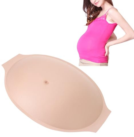 equlup Faux ventre de grossesse chinlon respirant le ventre enceinte artificielle légère pour les accessoires costumes cosplay