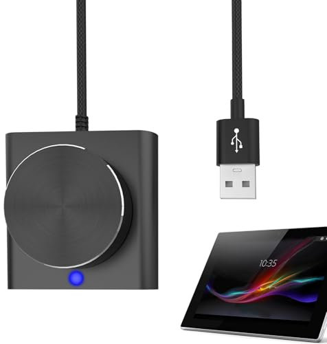 Lautstärkeregler – Drehknopf für die Lautstärkeregelung über USB | PC Abschaltung des Computers Audio Lautstärke Controller Knob, Unterstützung für externe Bewegung Win7 8 10 XP V