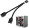 Splitter USB 2.0 a 9 Pin per Scheda Madre, Cavo di Prolunga 9 Pin, Connettore Maschio a Femmina, Rivestimento in Nylon Intrecciato, Ideale per Computer e Schede Madri Interne,sdoppiatore usb