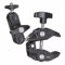 Super Clamp Camera Mount 360° Ballhead Arm Double Head Adapter With 1/4 20 & 3/ 16 Thread For DSLR Camera//LED Lights/M//Tripod Photography Light (Black, 15x7cm)