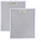 Filtri antigrasso, 2 filtri antigrasso in alluminio, 30 cm x 25 cm, ricambio per cappa o la maggior parte delle cappe da cucina