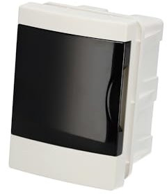 DO Coffret de Distribution Encastré 1 Rangée pour 2 Modules 14 x 10 x 9,5 cm IP40 - Blanc Boîtier Électrique en ABS - Coffret Électrique pour Installations Intérieures