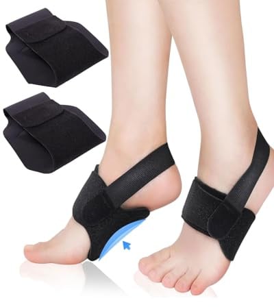 CULEB 1 Paire Bandages de Voûte Plantaire pour Fasciite,Soutien de Voûte Plantaire Réglable avec Silicone Intégré,pour Pieds Plats,Voûtes Plantaires Hautes,Fasciite Plantaires,Hommes Femmes