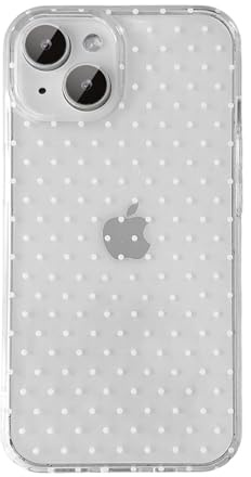 QLTYPRI for iPhone 14/iPhone 13 Case Cute Polka Dot Phone Case, Clear